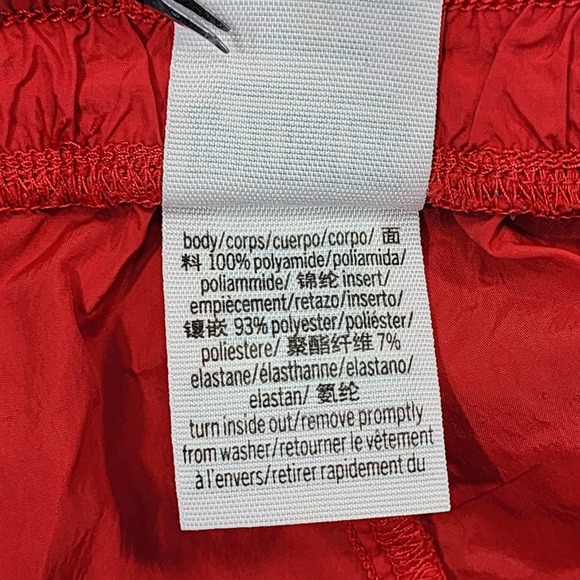 PINK Victoria's Secret Shorts Womens L Red White Side Snap Athletic Running Gym - Picture 5 of 11